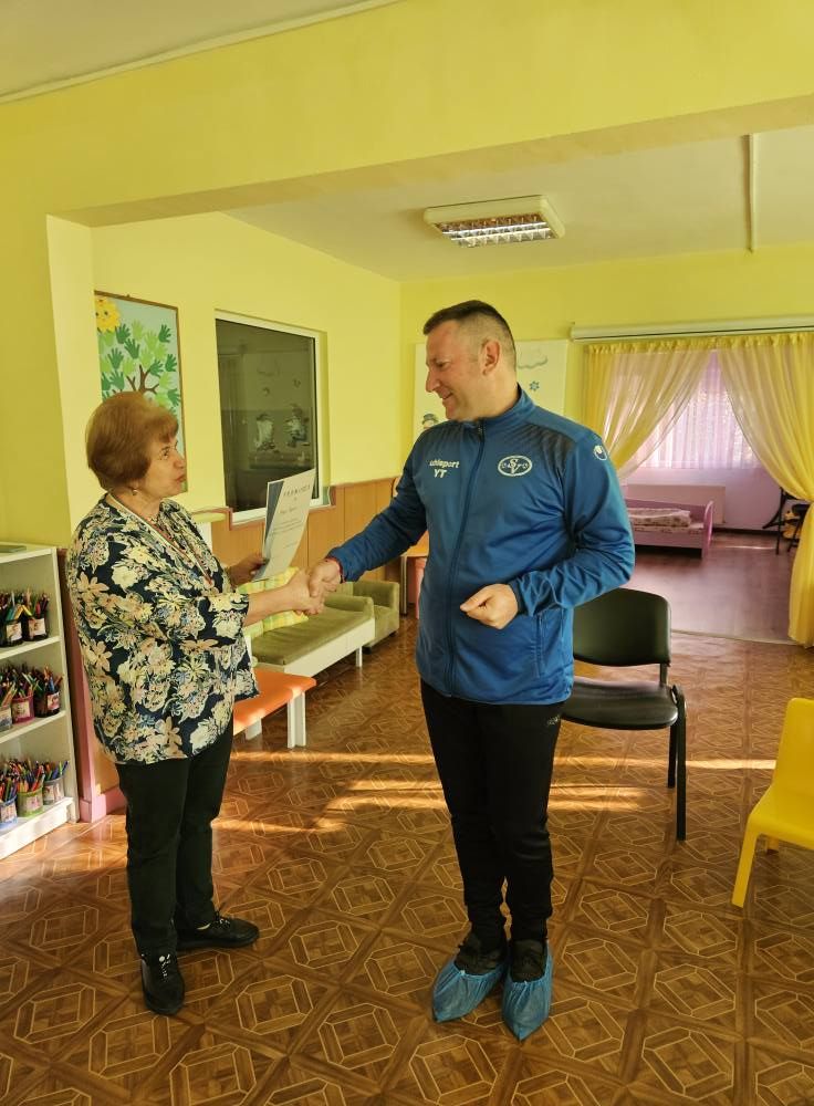 "Среща с изявени спортисти" - дейност по НП "Хубаво е в детската градина" - ДГ Пролет - Сандански